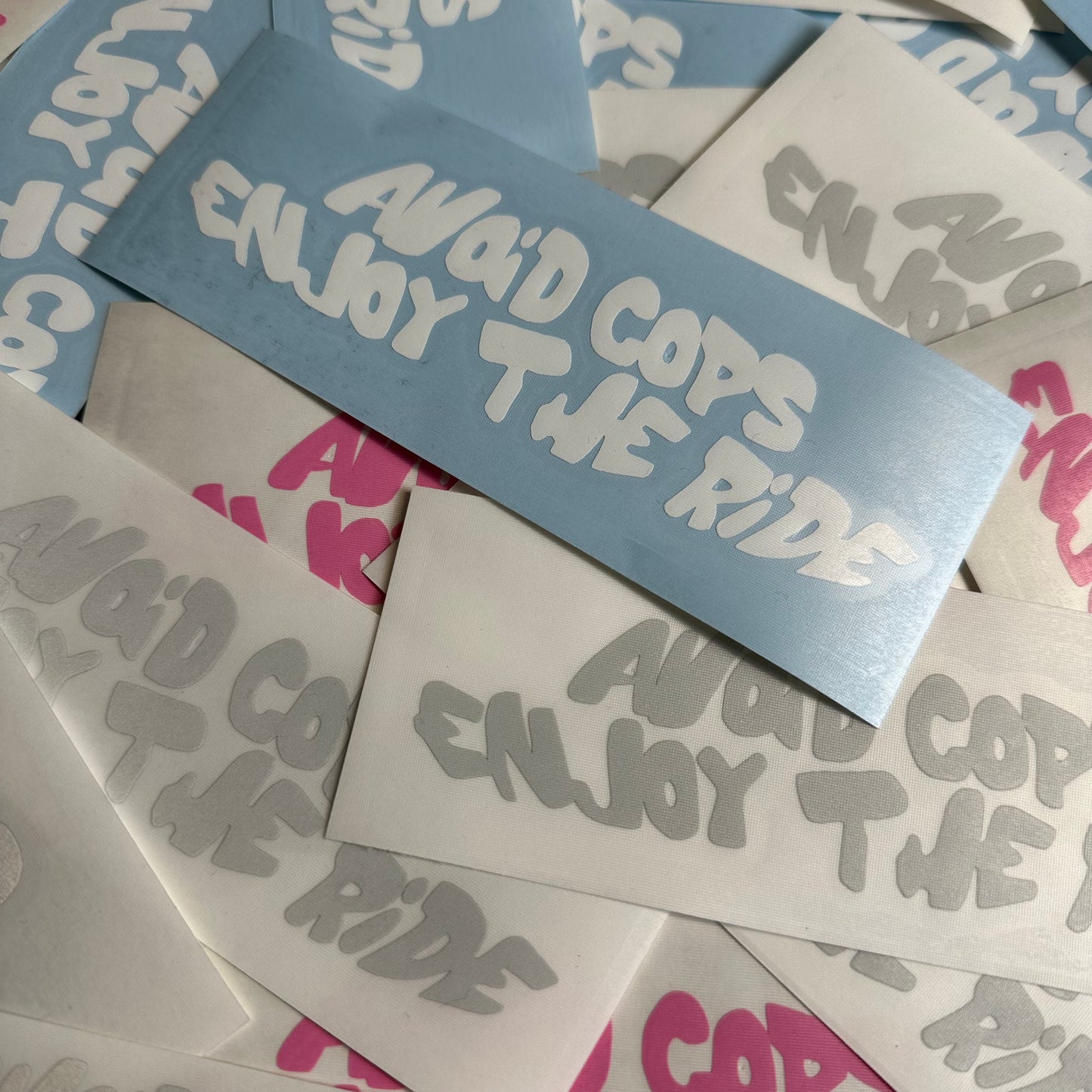 "AVOID COPS" STICKER