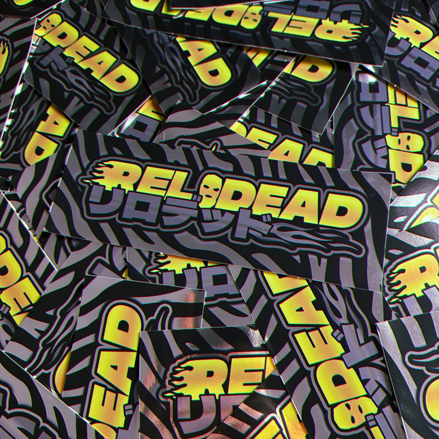 "ZEBRA V1" CHROME SLAP STICKER