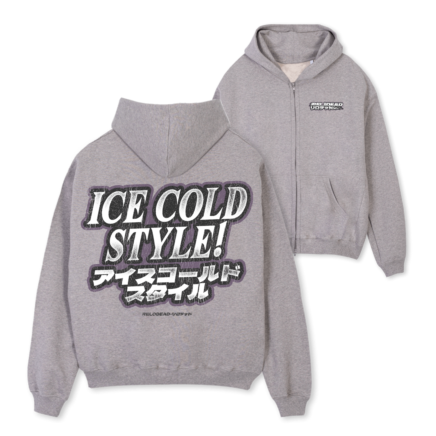 "ICE COLD STYLE" OVERSIZED ZIPPER
