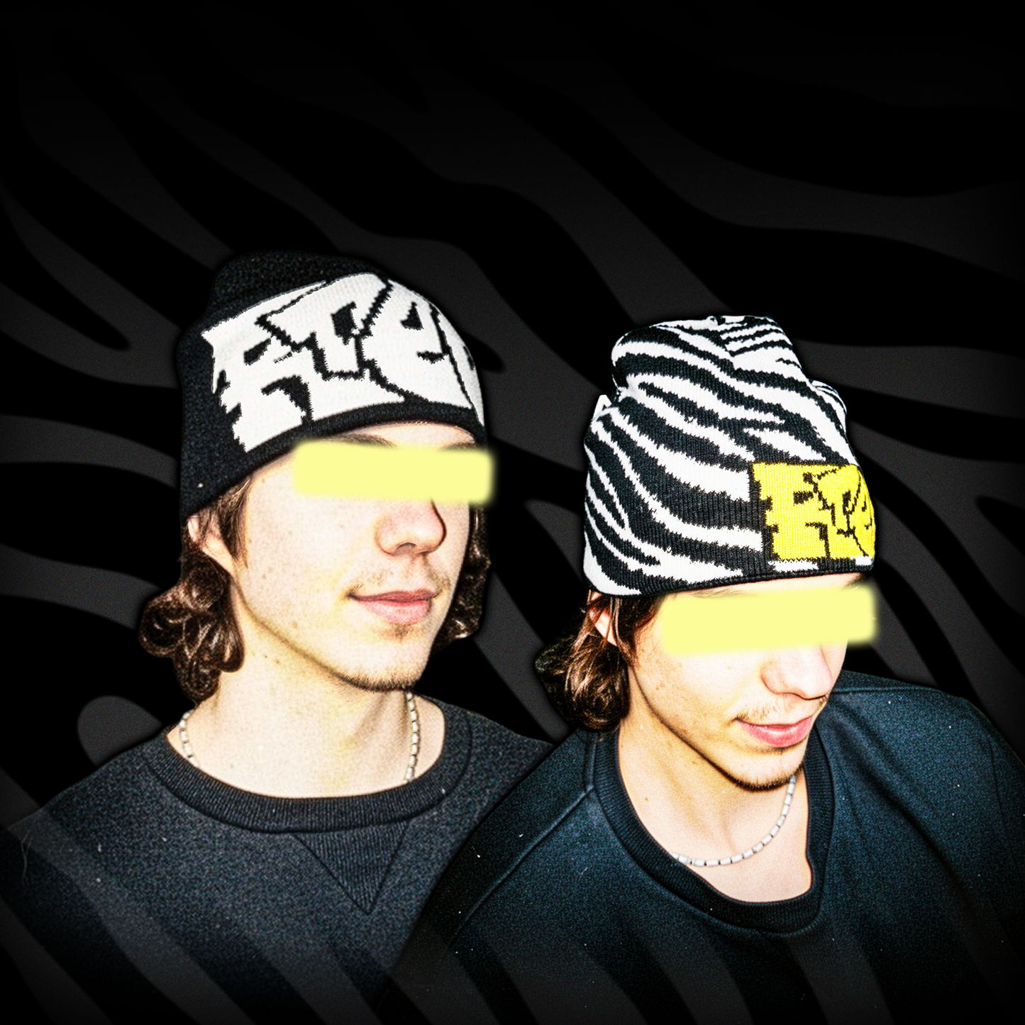 ZEBRA SWAG REVERSIBLE BEANIE