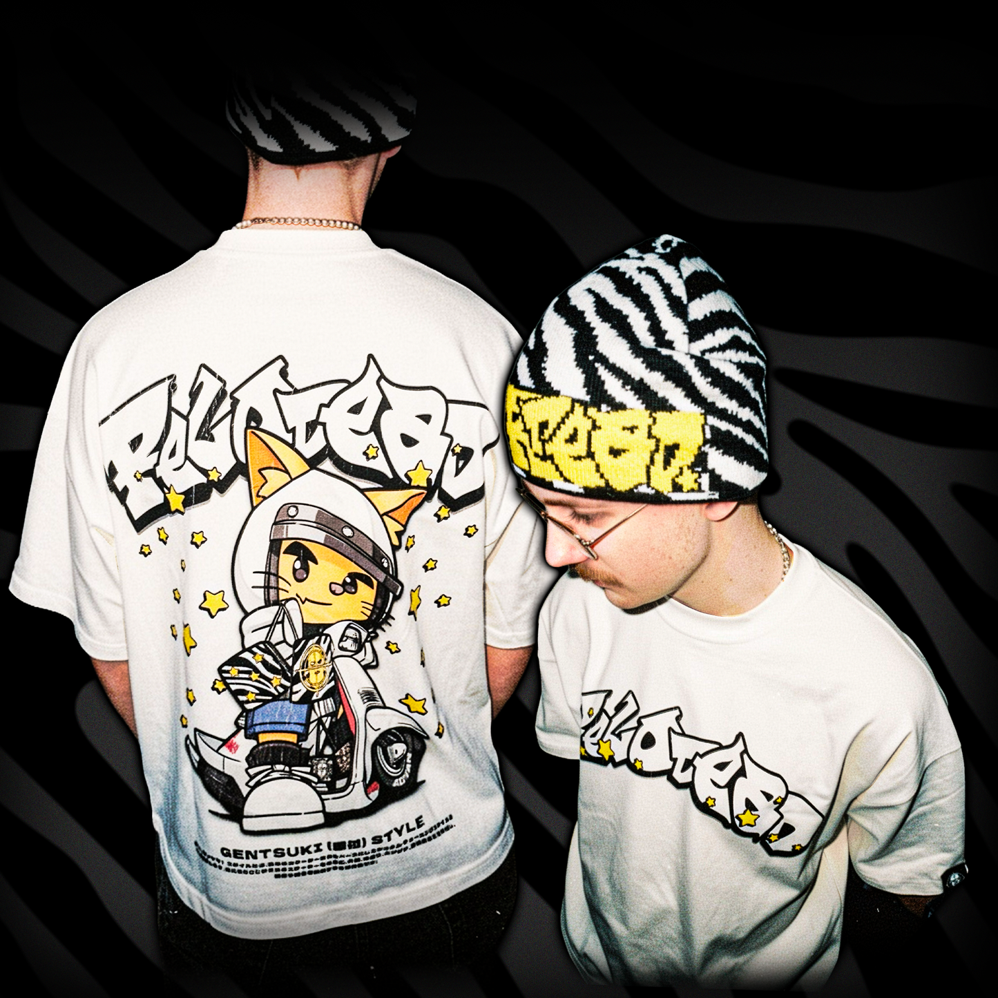 "SCOOTI" VINTAGE WHITE BOXY T-SHIRT