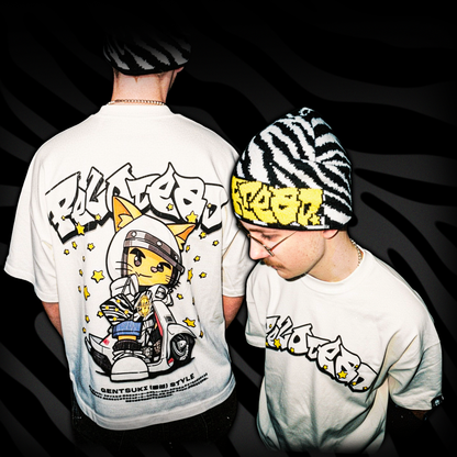 "SCOOTI" VINTAGE WHITE BOXY T-SHIRT