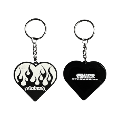 "𝔟𝔲𝔯𝔫𝔦𝔫𝔤 𝔩𝔬𝔳𝔢" Keychain