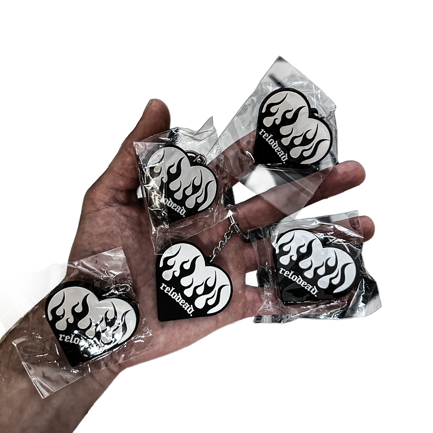 "𝔟𝔲𝔯𝔫𝔦𝔫𝔤 𝔩𝔬𝔳𝔢" Keychain