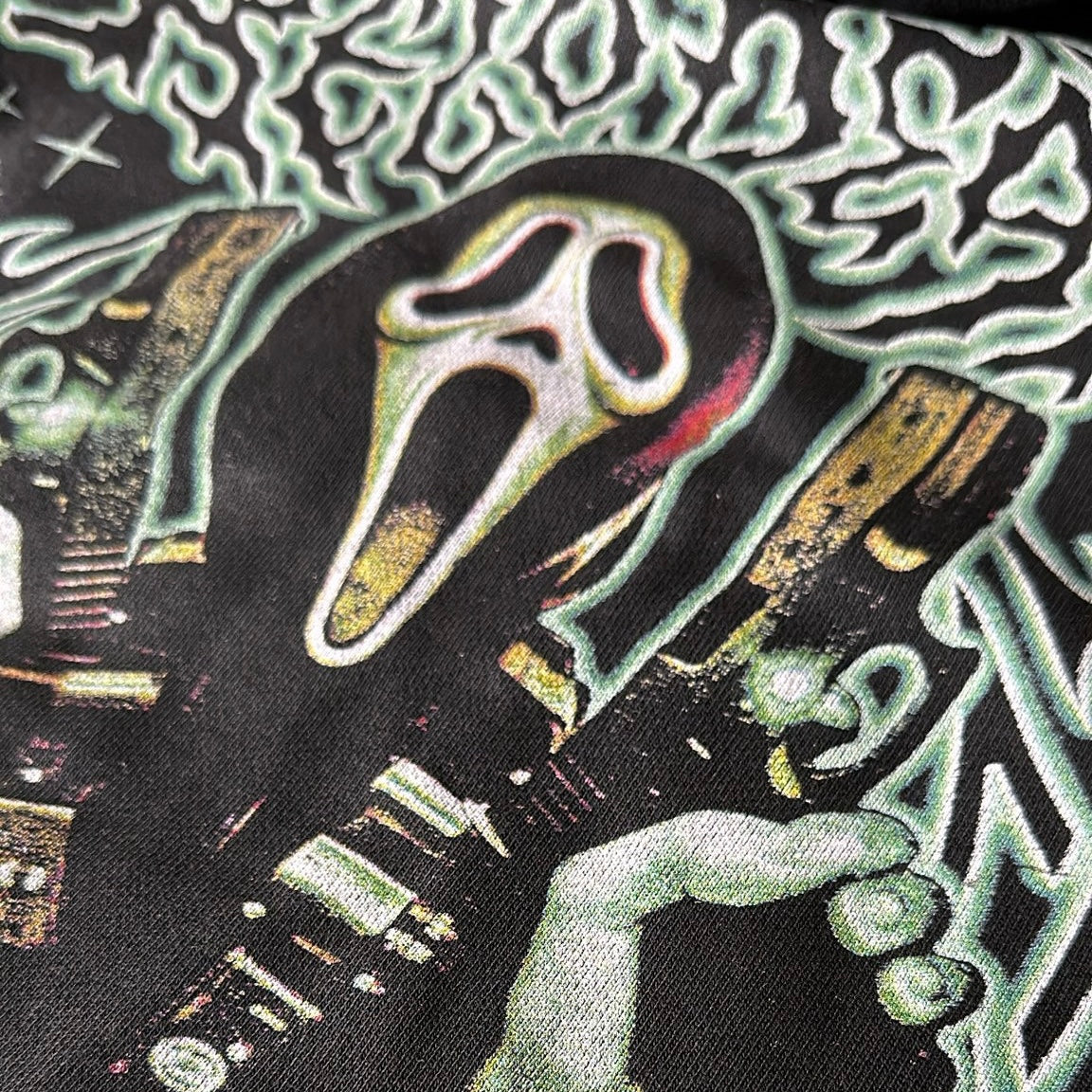 "GHOSTFACE" VINTAGE OVERSIZED ZIPPER