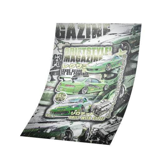 "DRIFTSTYLE MAGAZINE VOL.1" POSTER (A2)