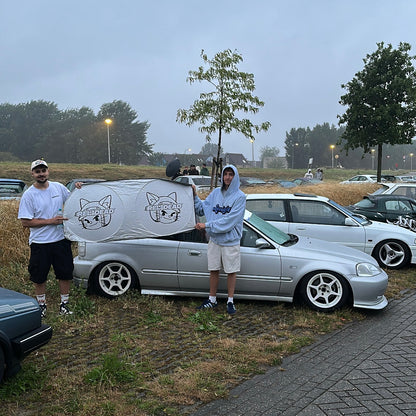 "CAT LOGO" CAR SUN SHADE