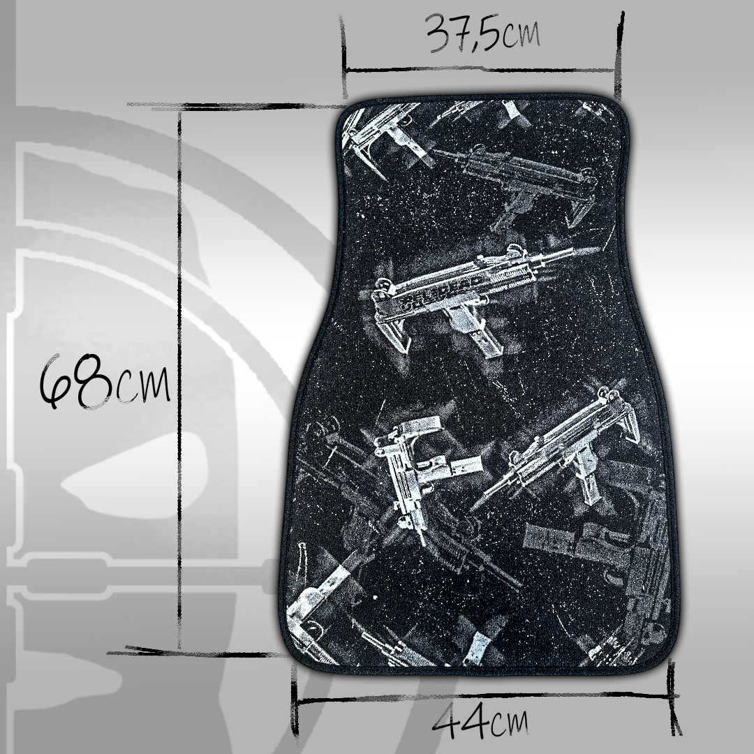 "CHROME UZI" FLOOR MATS