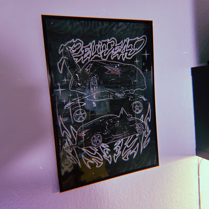 "GHOSTFACE 350Z" POSTER (A2)