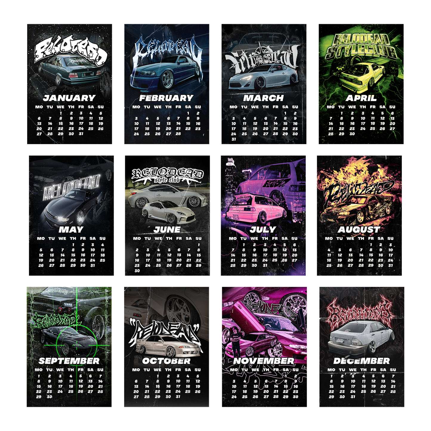 STANCE CAR CALENDAR 2025