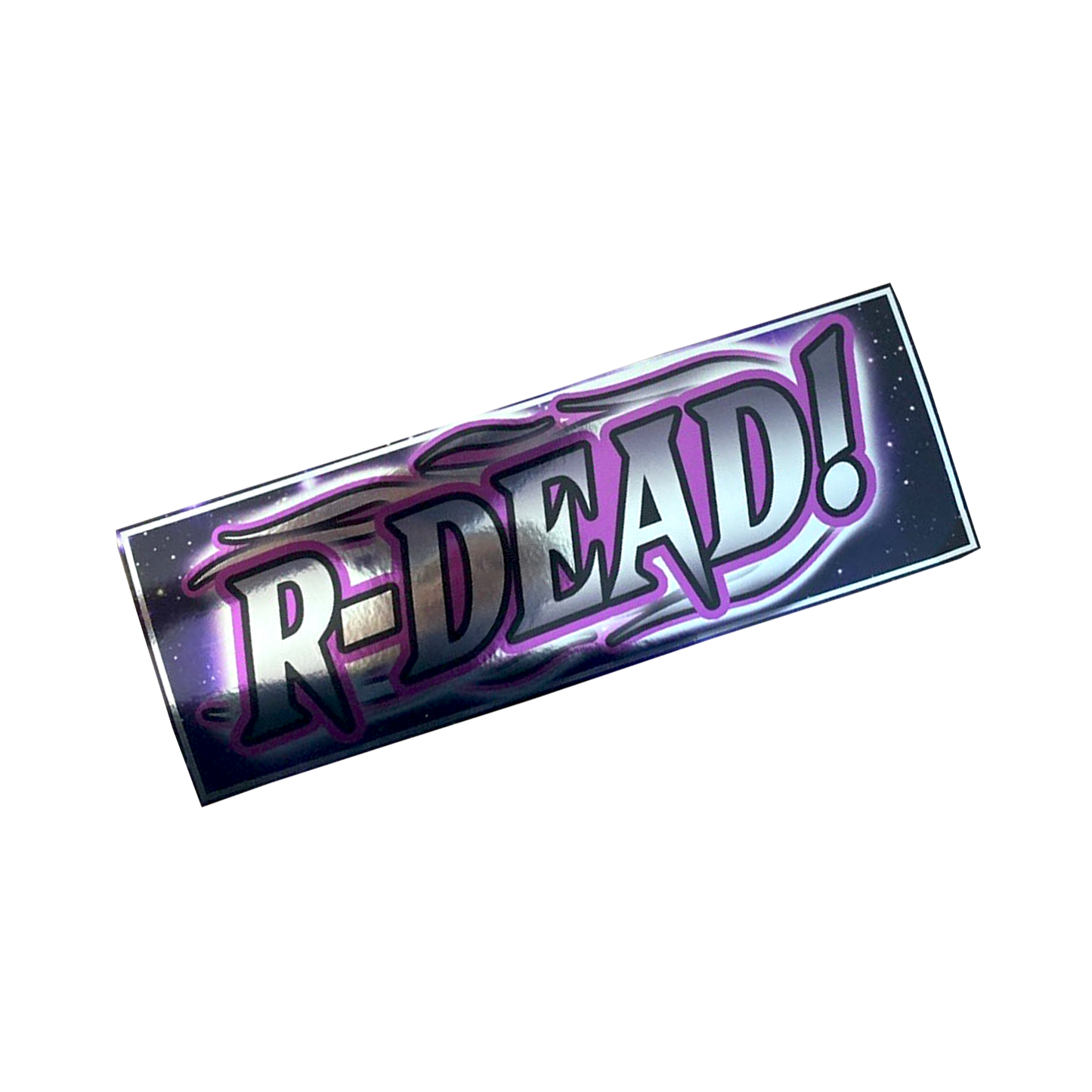 "R-DEAD!" CHROME SLAP STICKER