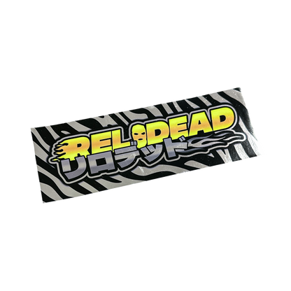 "ZEBRA V1" CHROME SLAP STICKER
