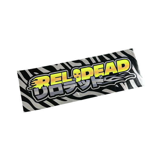"ZEBRA V1" CHROME SLAP STICKER