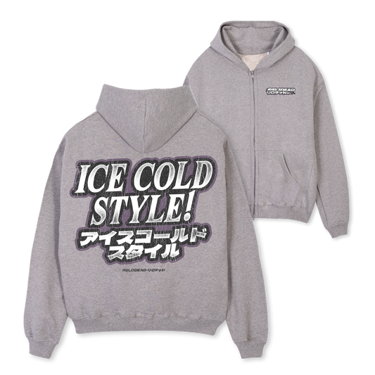"ICE COLD STYLE" OVERSIZED ZIPPER
